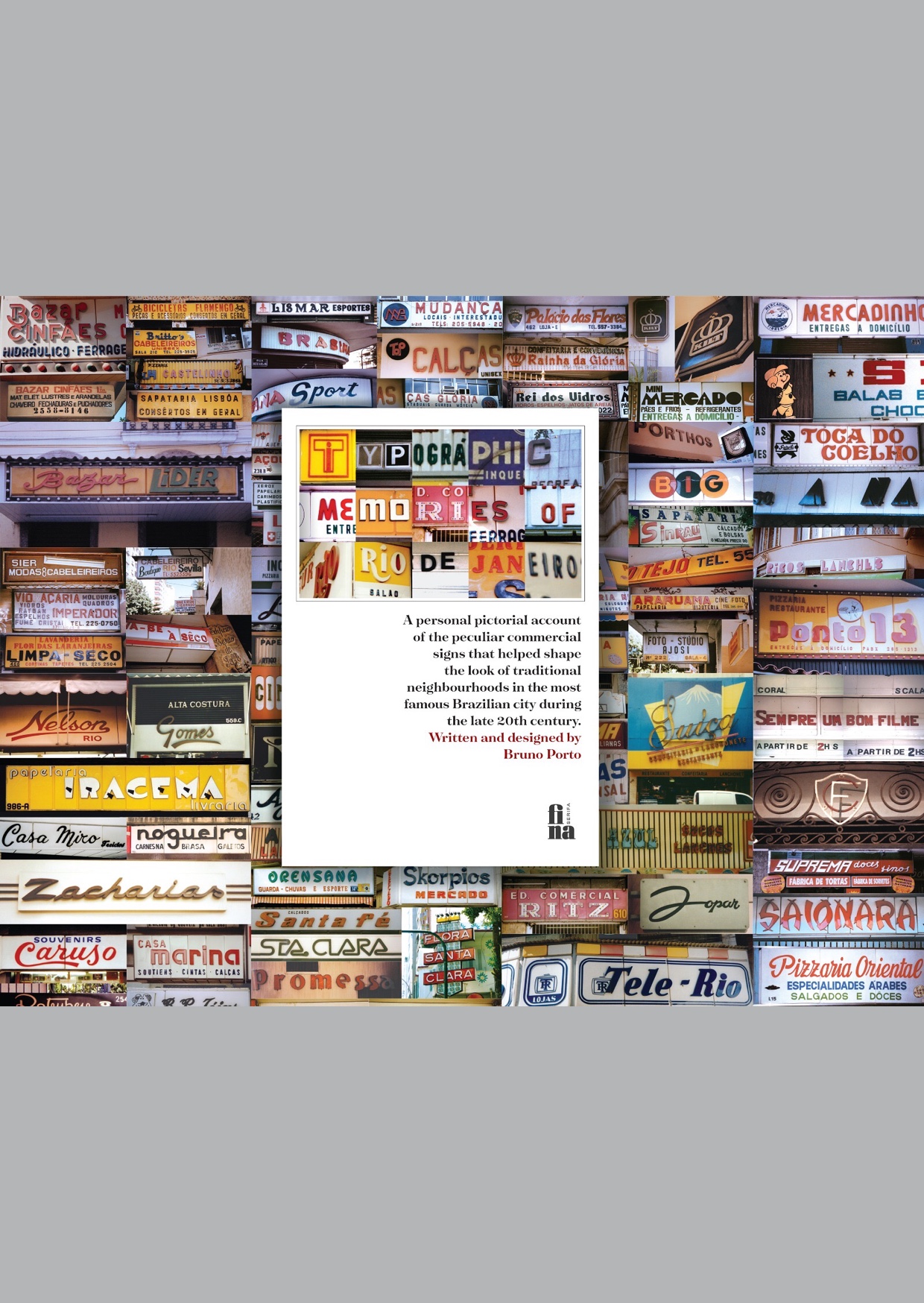 montagem de vários títulos de livros para formar tipografia