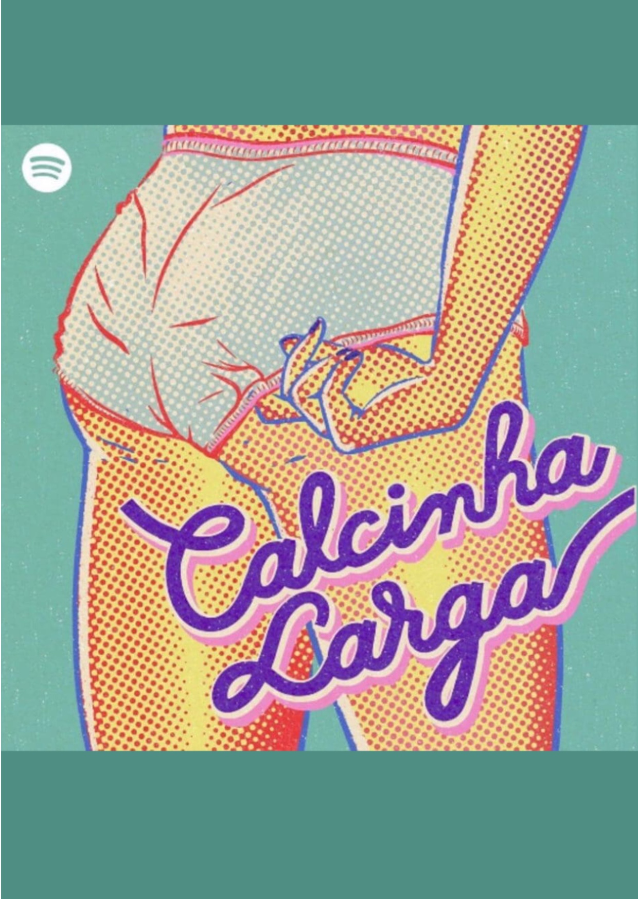 cartaz minimalista de ilustração mostrando calcinha branca feminista