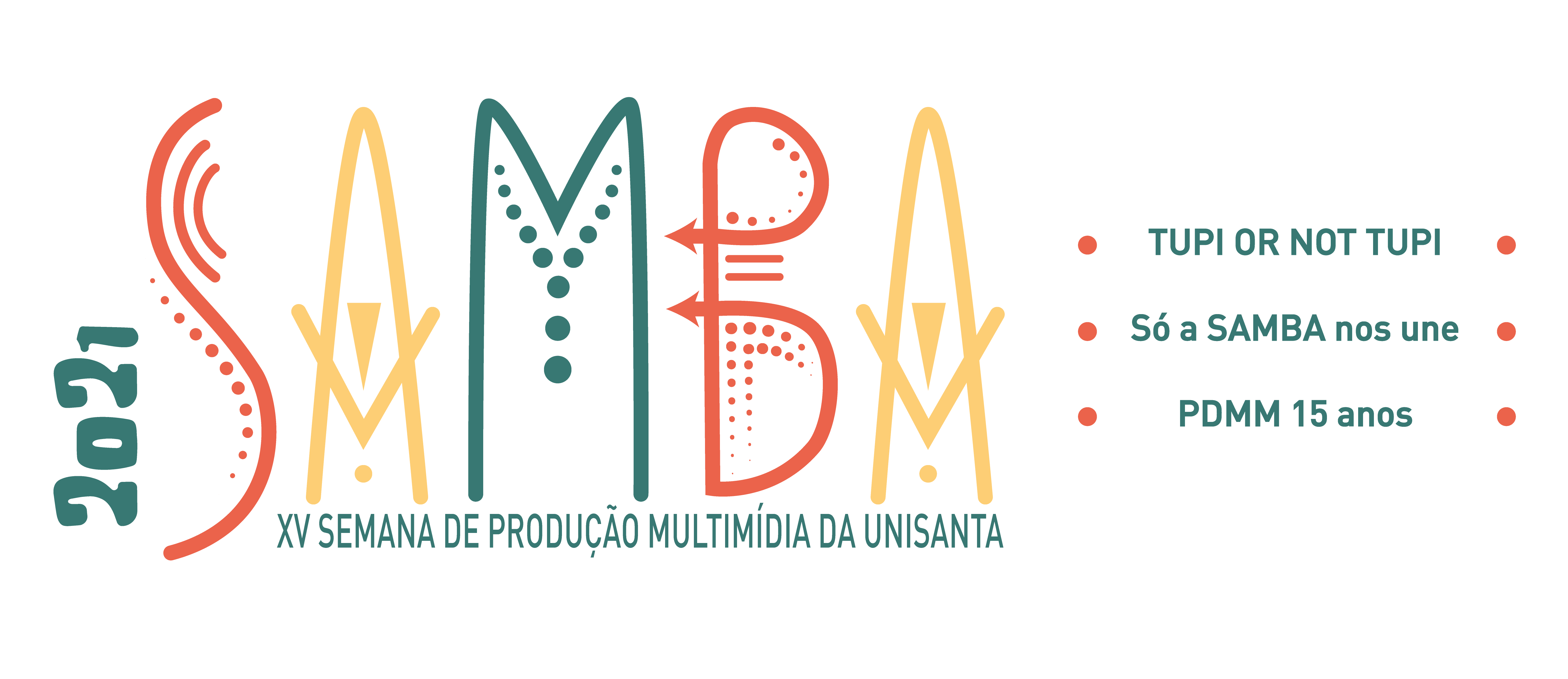 logo da XV SEMANA DE PRODUÇÃO MULTIMIDIA da UNISANTA